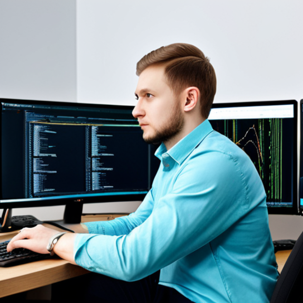 **

"A professional programmer working at a computer in a modern Moscow office, wearing a stylish, fully clothed business casual outfit appropriate for a tech company in Russia, surrounded by monitors and coding equipment, safe for work, perfect anatomy, correct proportions, natural pose, high-quality rendering, appropriate content, family-friendly, professional, modest clothing, well-formed hands, proper finger count, natural body proportions."

**