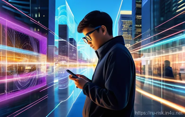 5G 네트워크 보안 이슈 - **Vulnerable Smart Home in a 5G World**
    A cozy, modern living room at twilight, illuminated by s...
