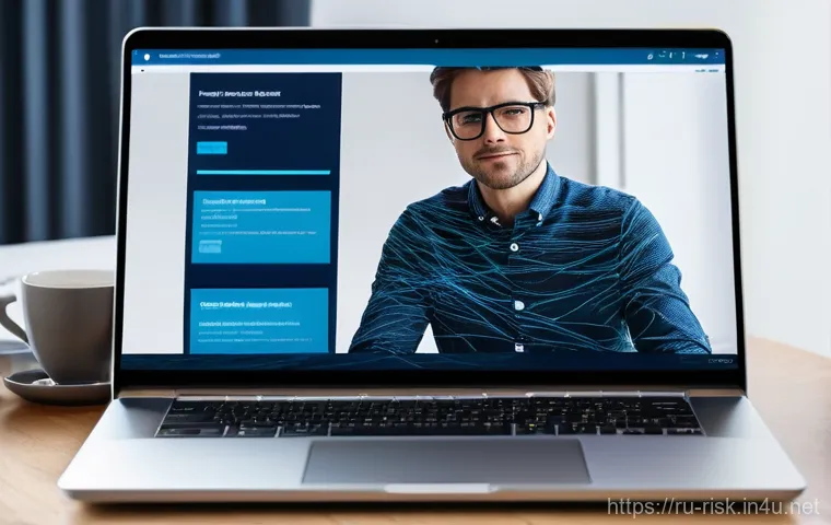 AI를 이용한 해킹 기법 - **AI-Powered Phishing - The Deceptive Email:** A professional adult, casually dressed in a modern ho...